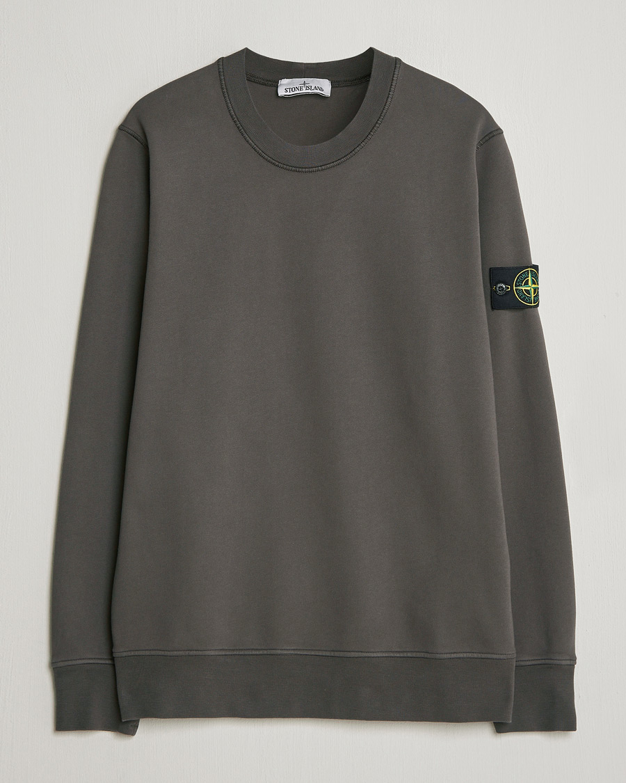 Herre | Gensere | Stone Island | Garment Dyed Fleece Sweatshirt Charcoal