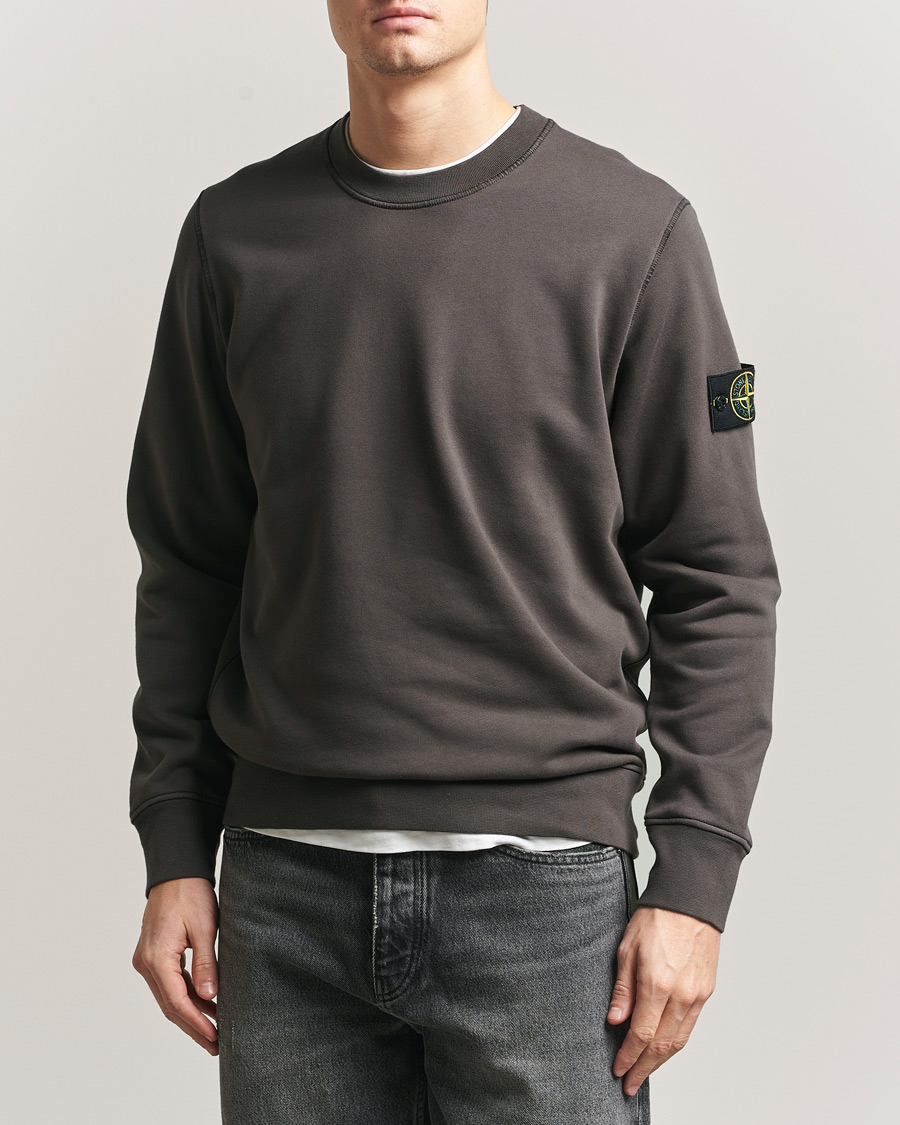 Herre | Gensere | Stone Island | Garment Dyed Fleece Sweatshirt Charcoal