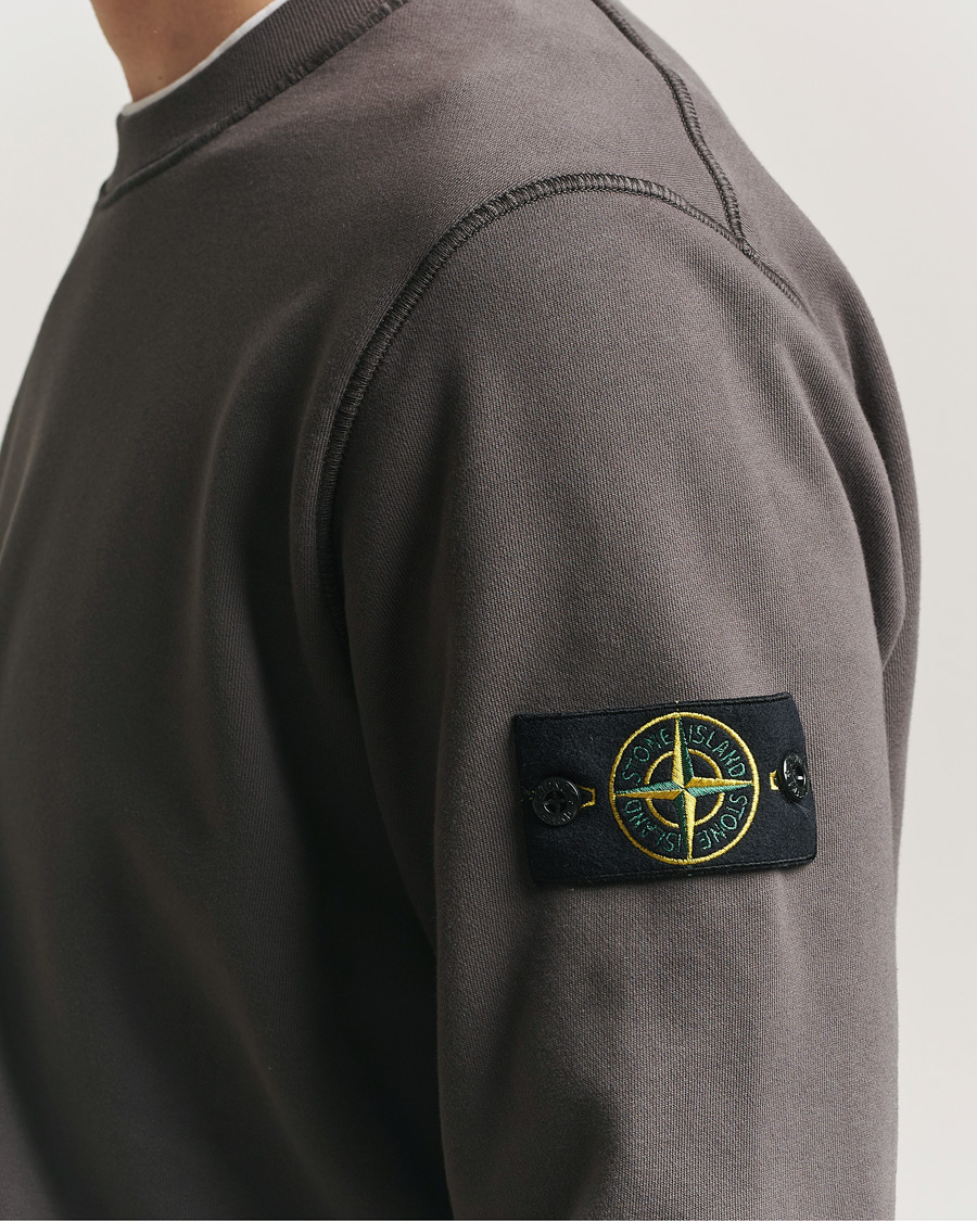 Herre | Gensere | Stone Island | Garment Dyed Fleece Sweatshirt Charcoal