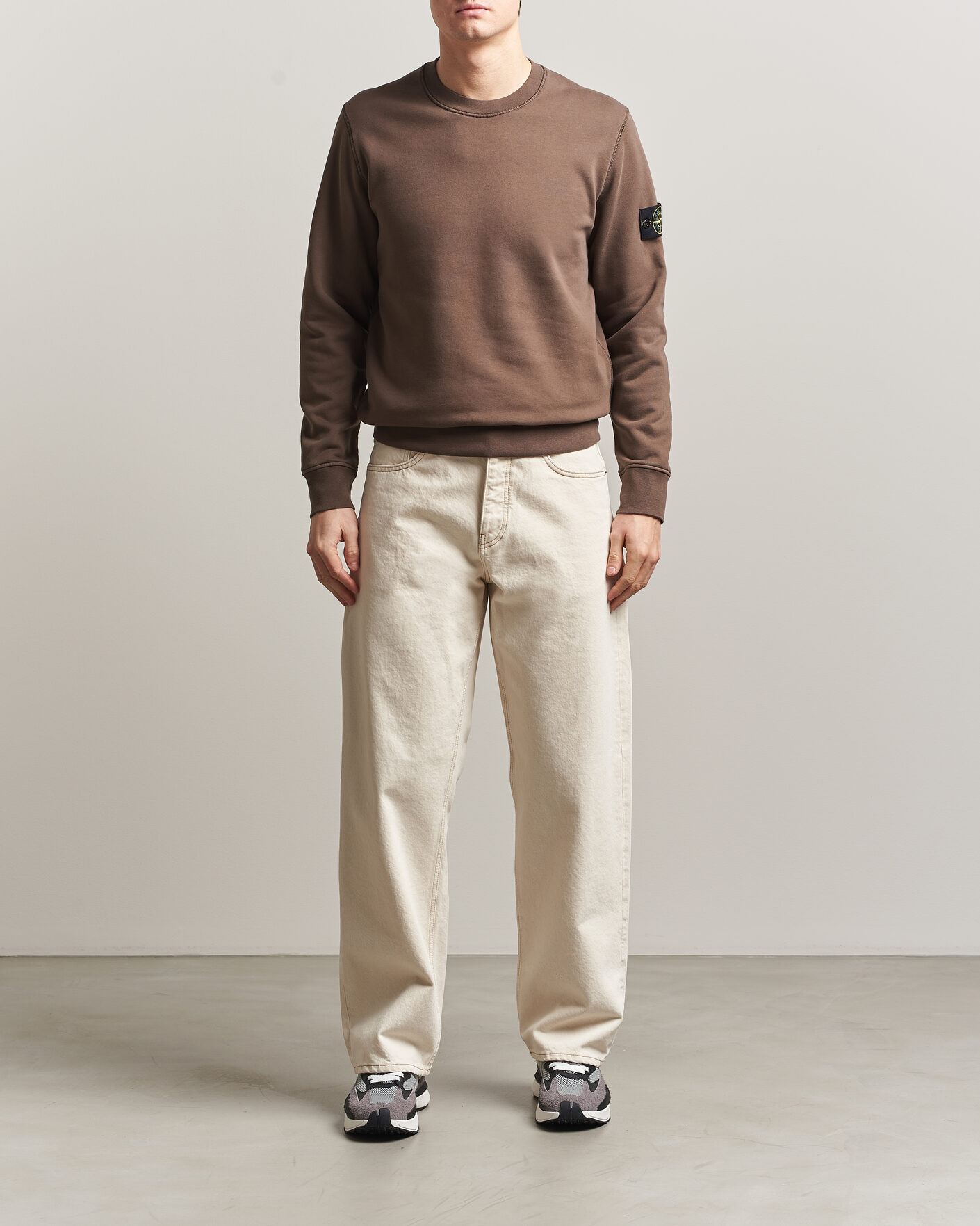 Herre | Gensere | Stone Island | Garment Dyed Fleece Sweatshirt Umber