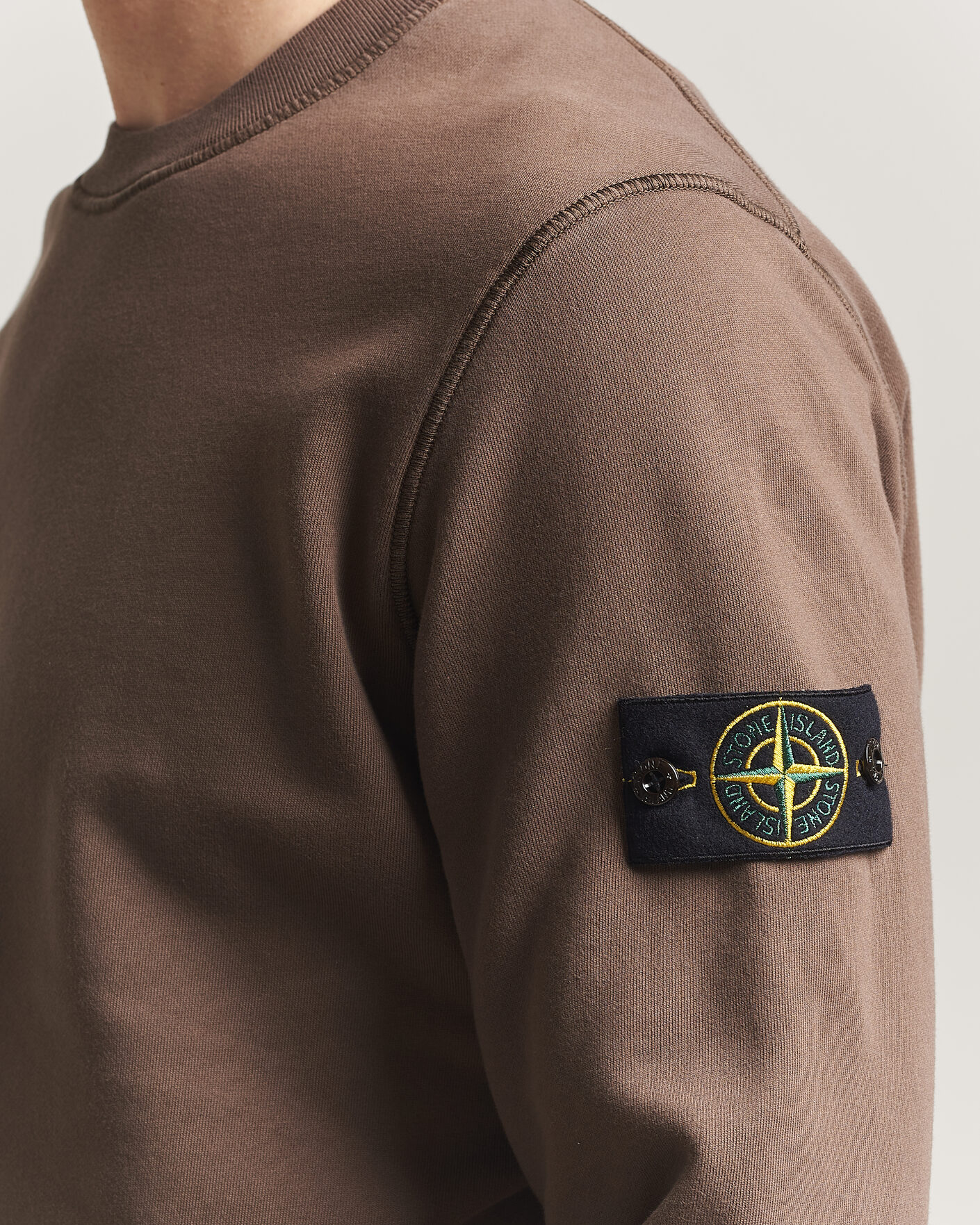 Herre | Gensere | Stone Island | Garment Dyed Fleece Sweatshirt Umber