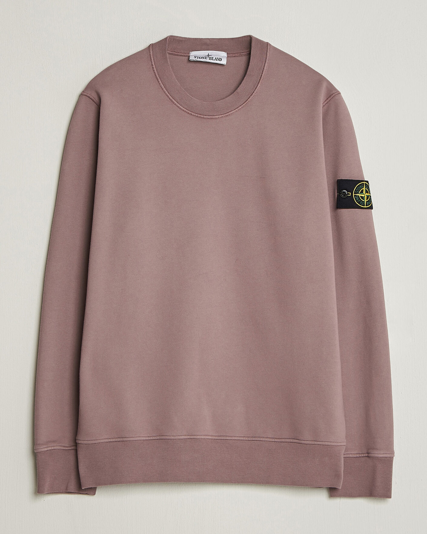 Herre | Gensere | Stone Island | Garment Dyed Fleece Sweatshirt Purple Grey