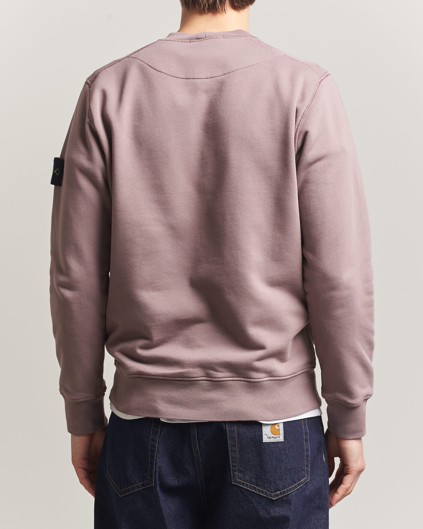 Herre | Gensere | Stone Island | Garment Dyed Fleece Sweatshirt Purple Grey
