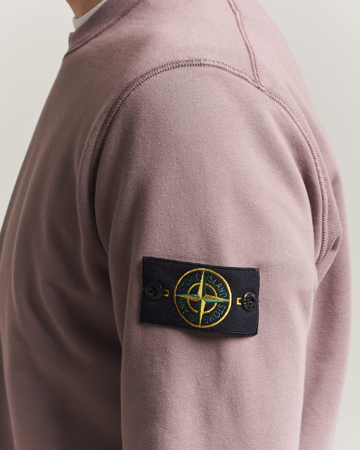 Herre | Gensere | Stone Island | Garment Dyed Fleece Sweatshirt Purple Grey