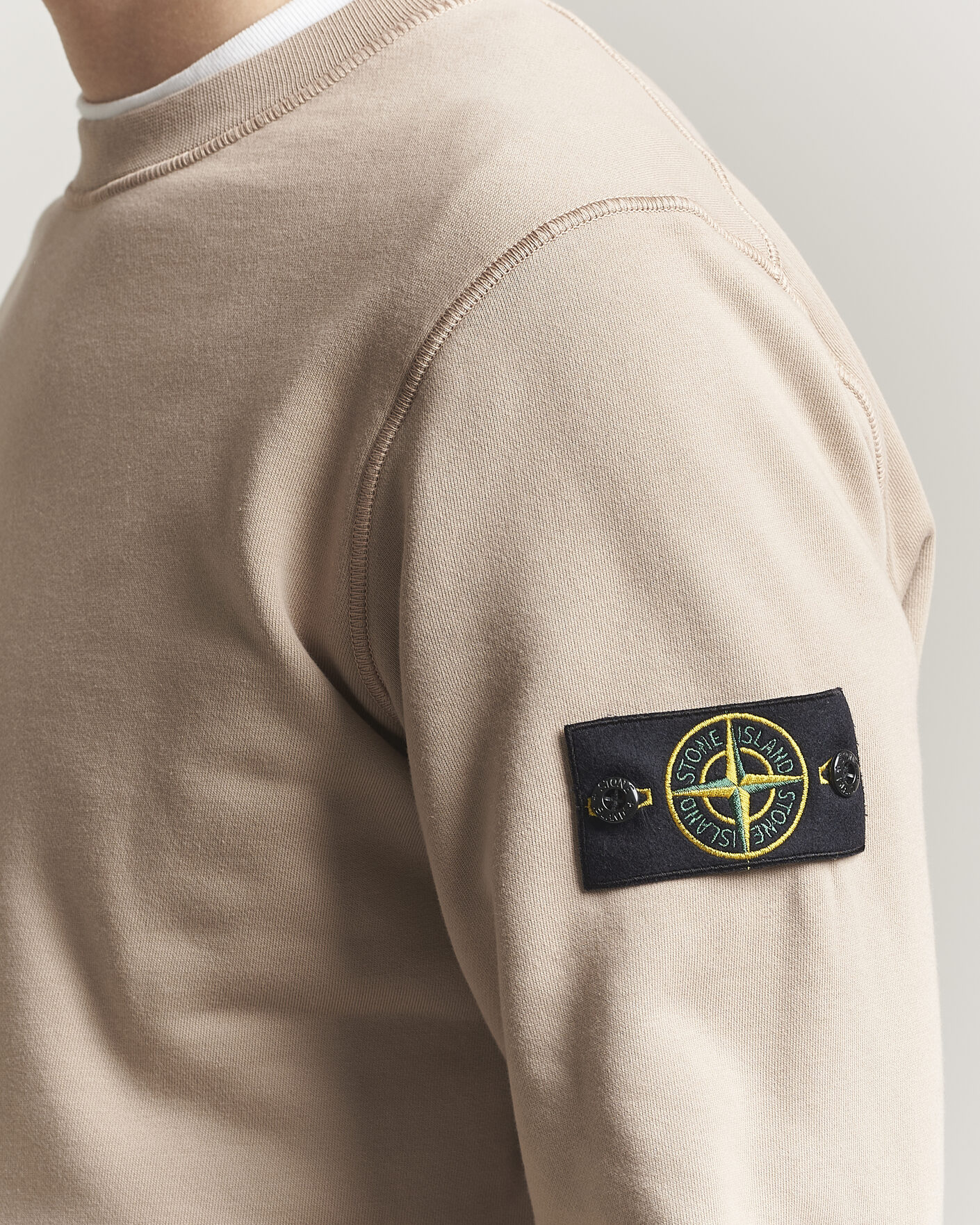 Herre | Gensere | Stone Island | Garment Dyed Fleece Sweatshirt Desert