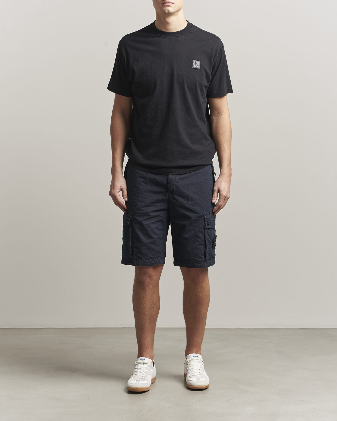 Herre | Shorts | Stone Island | Brushed Cotton Canvas Cargo Shorts Navy