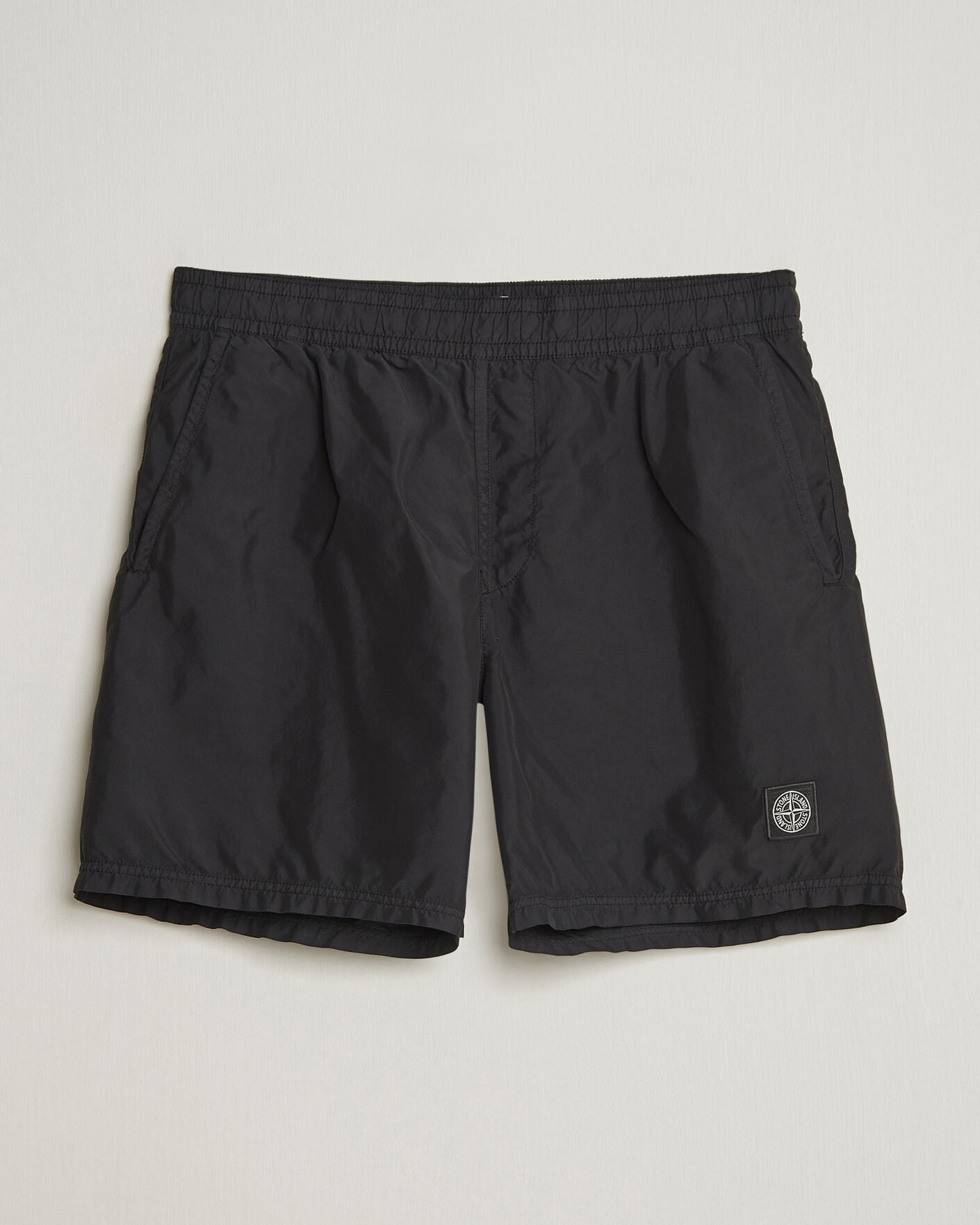 Herre | Badeshorts | Stone Island | Brushed Nylon Swimshorts Black