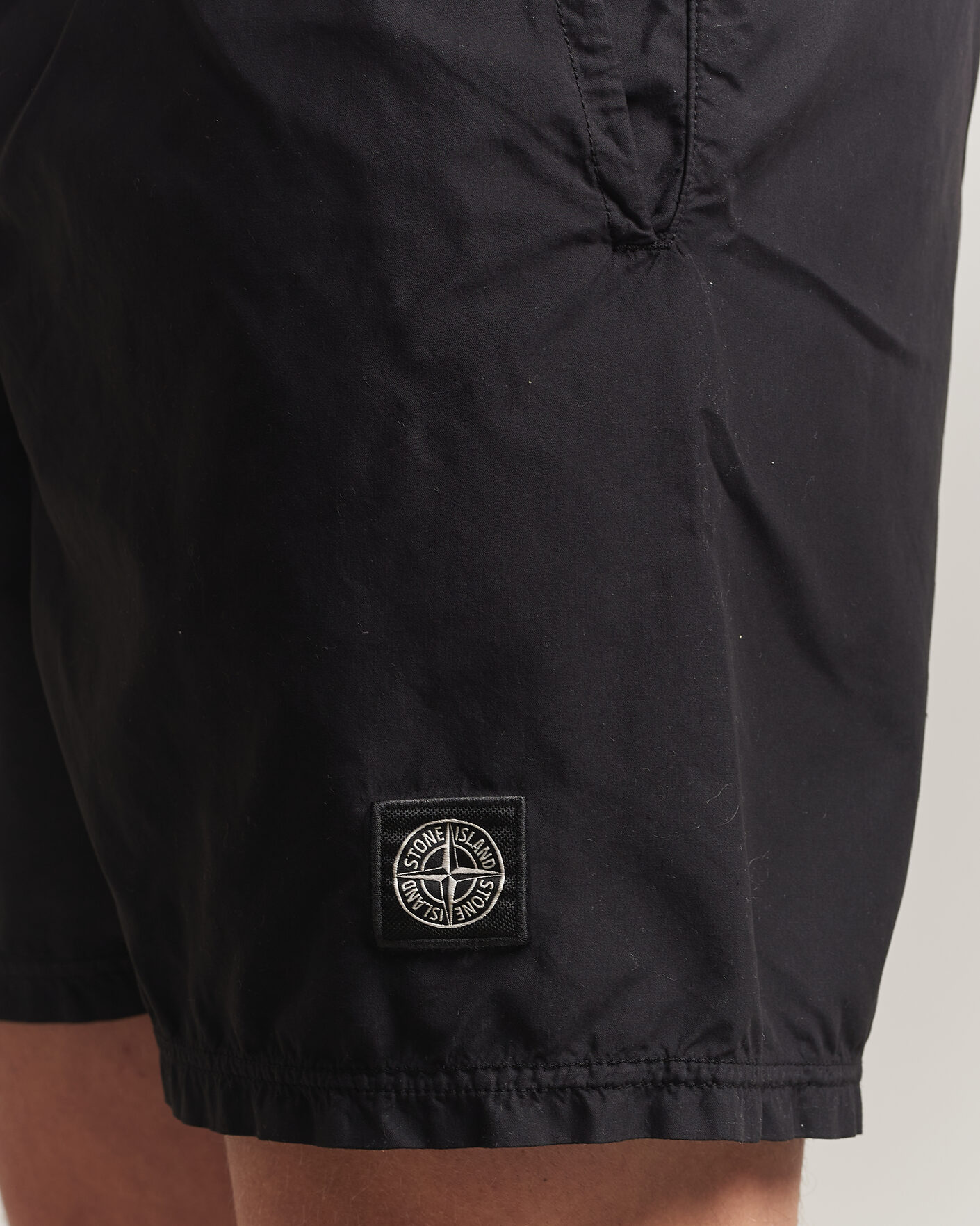 Herre | Badeshorts | Stone Island | Brushed Nylon Swimshorts Black