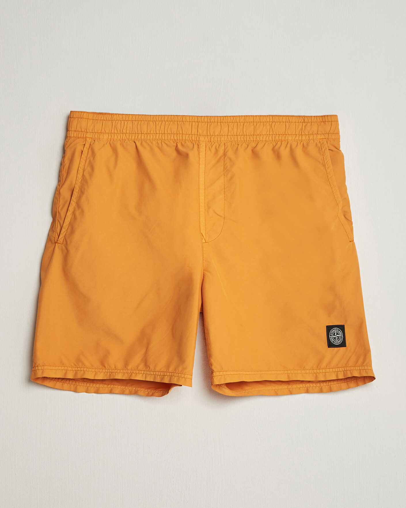 Herre | Badeshorts | Stone Island | Brushed Nylon Swimshorts Tangerine