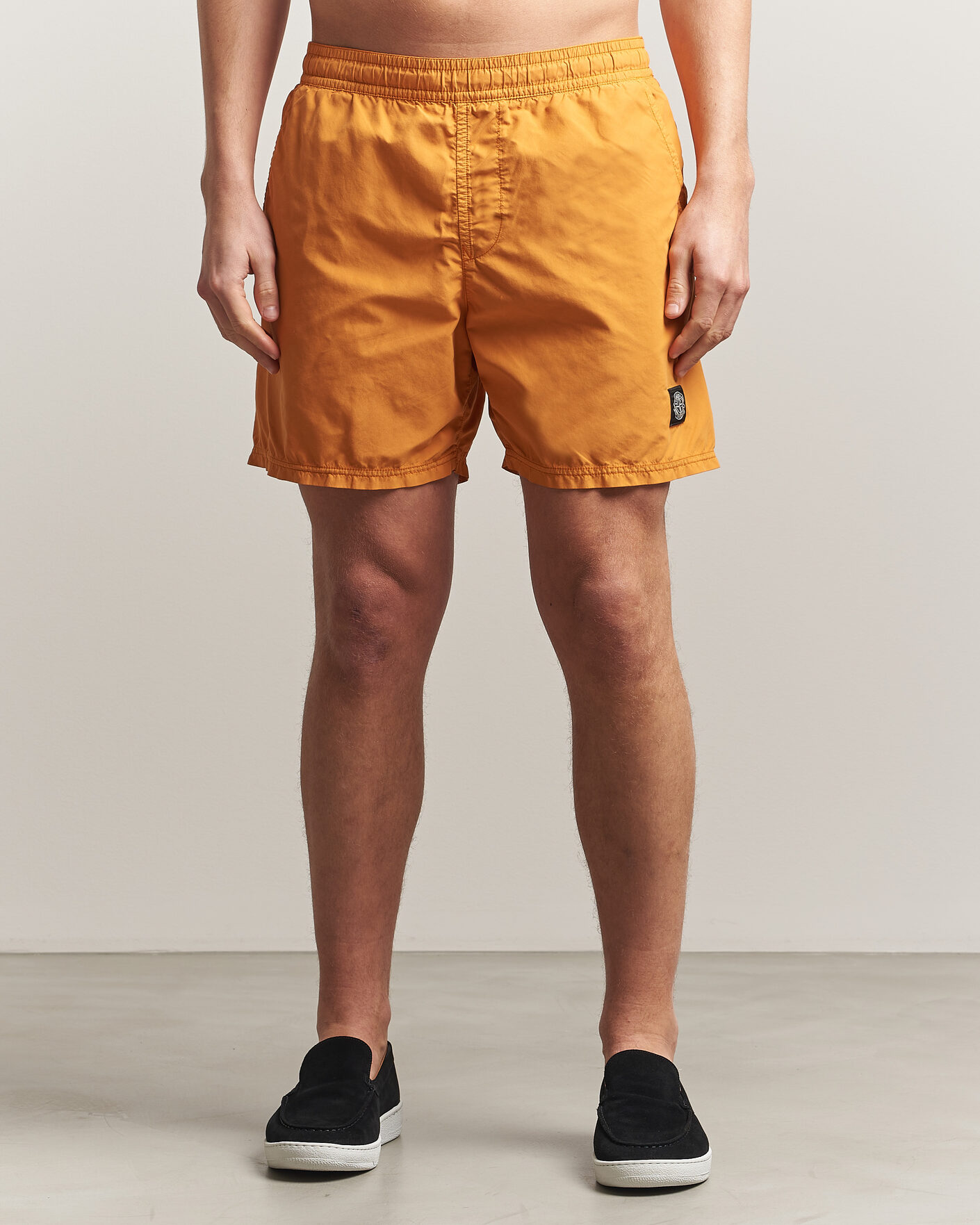 Herre | Badeshorts | Stone Island | Brushed Nylon Swimshorts Tangerine