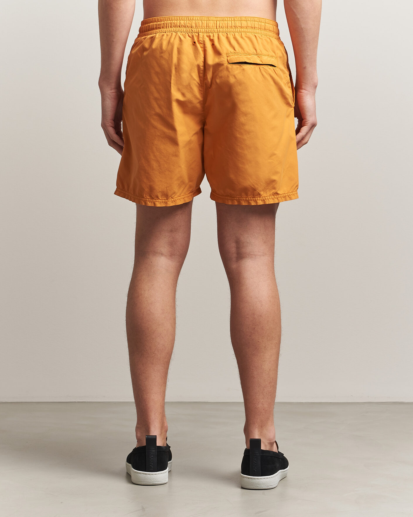 Herre | Badeshorts | Stone Island | Brushed Nylon Swimshorts Tangerine