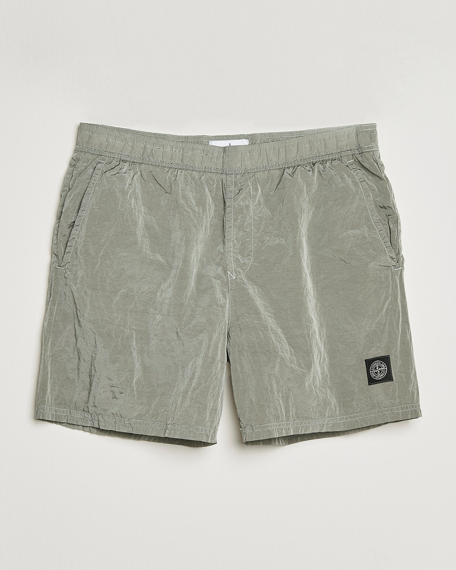 Herre | Badeshorts | Stone Island | Nylon Metal Econyl Swimshorts Pearl Grey
