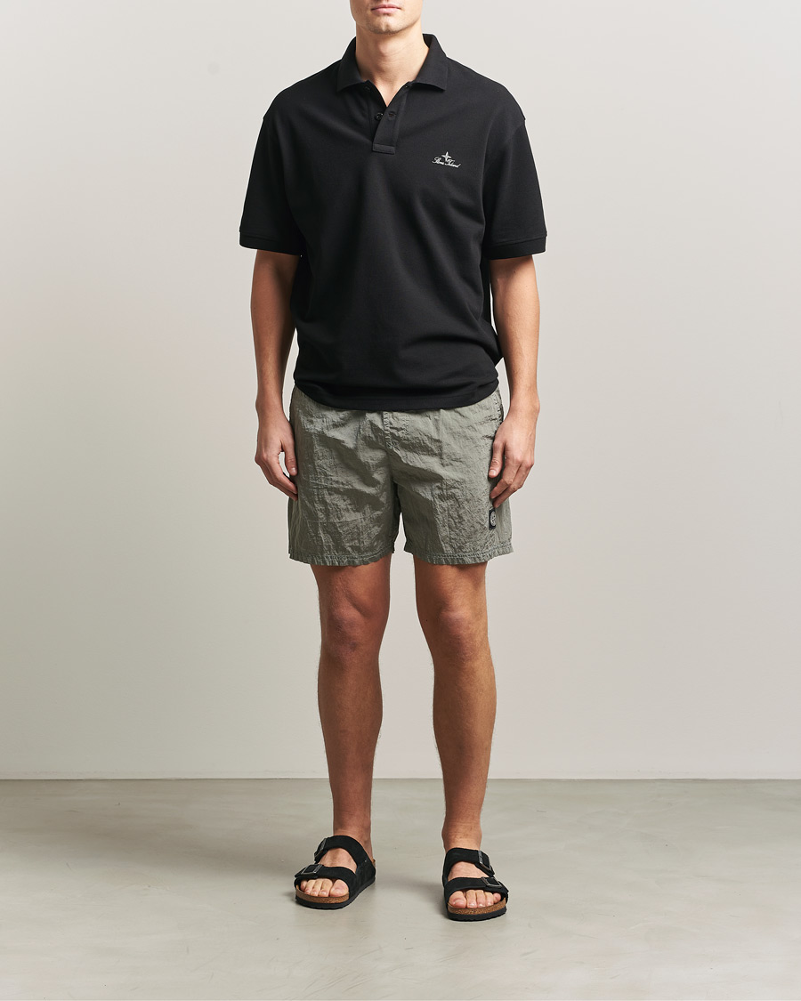 Herre | Badeshorts | Stone Island | Nylon Metal Econyl Swimshorts Pearl Grey