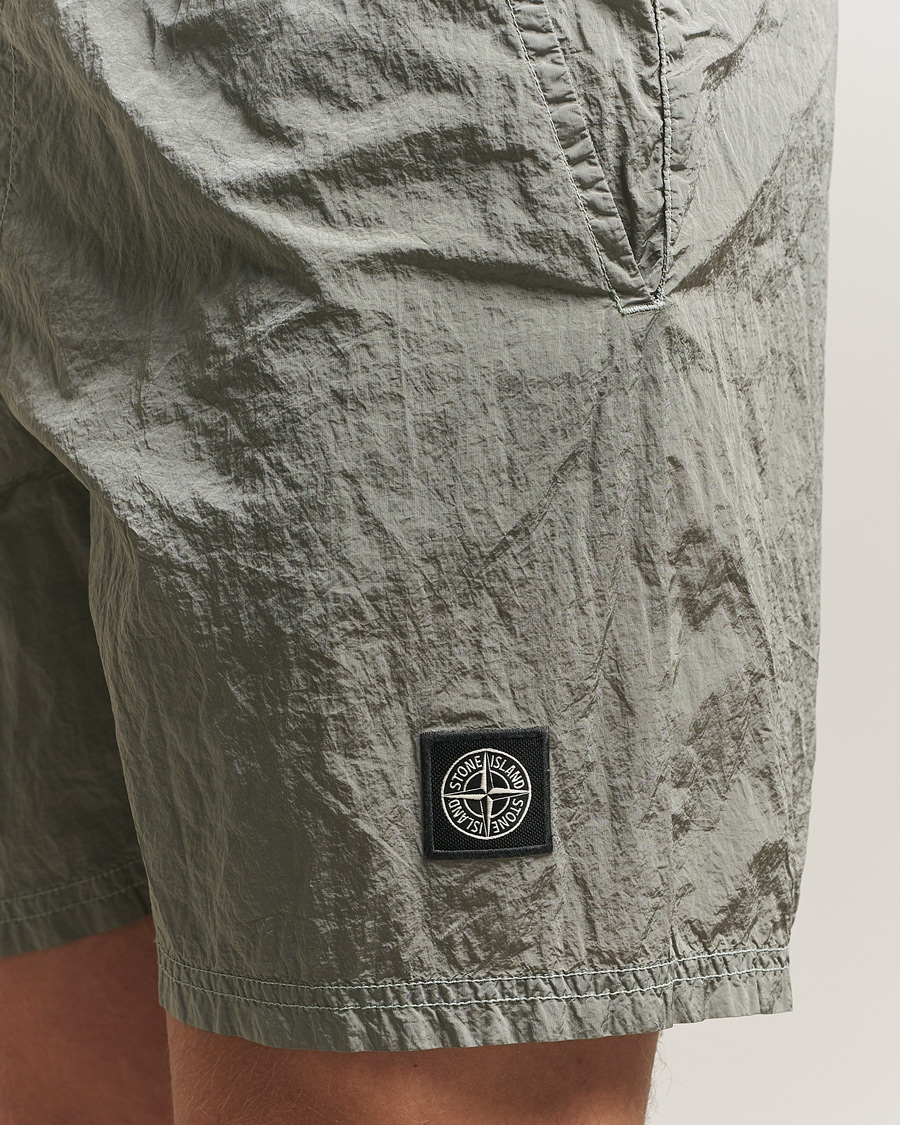 Herre | Badeshorts | Stone Island | Nylon Metal Econyl Swimshorts Pearl Grey
