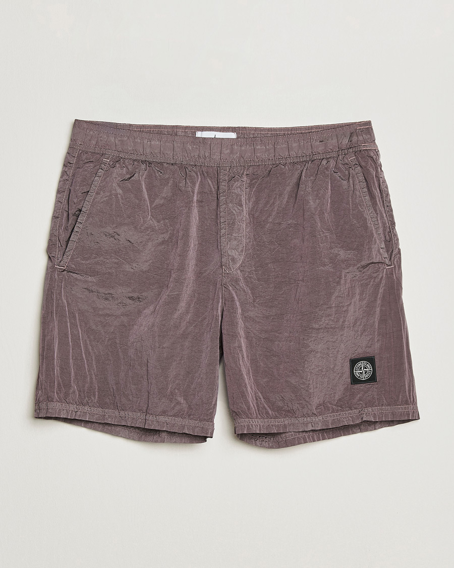 Herre | Badeshorts | Stone Island | Nylon Metal Econyl Swimshorts Purple Grey