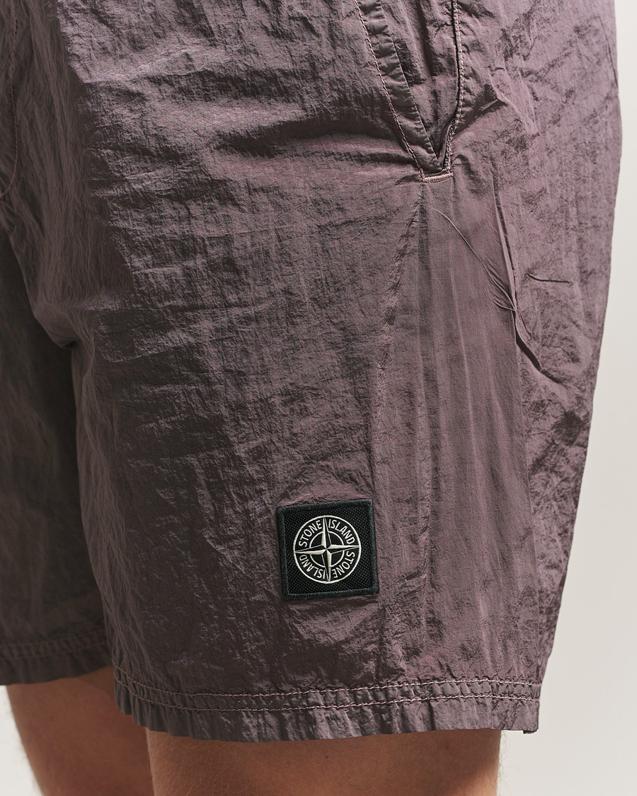 Herre | Badeshorts | Stone Island | Nylon Metal Econyl Swimshorts Purple Grey
