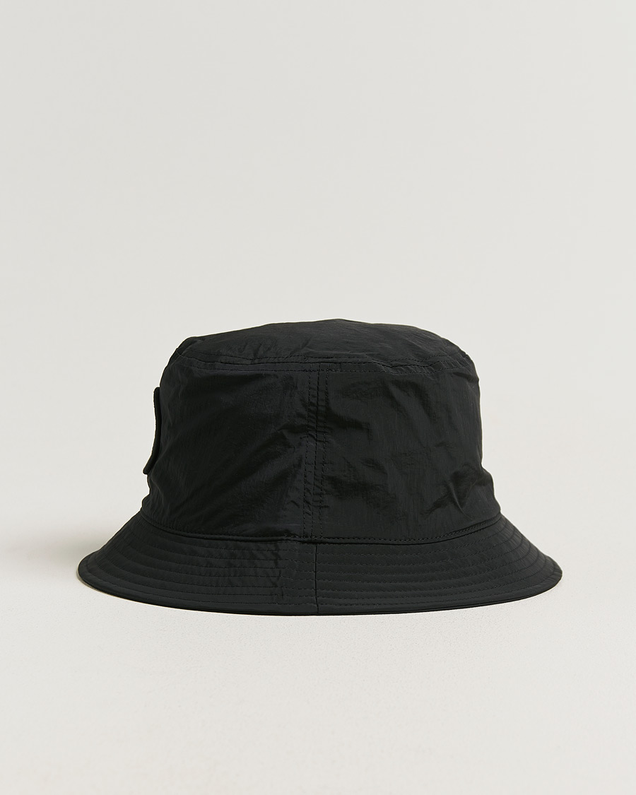 Herre | Stone Island Nylon Metal Bucket Hat Black | Stone Island | Nylon Metal Bucket Hat Black