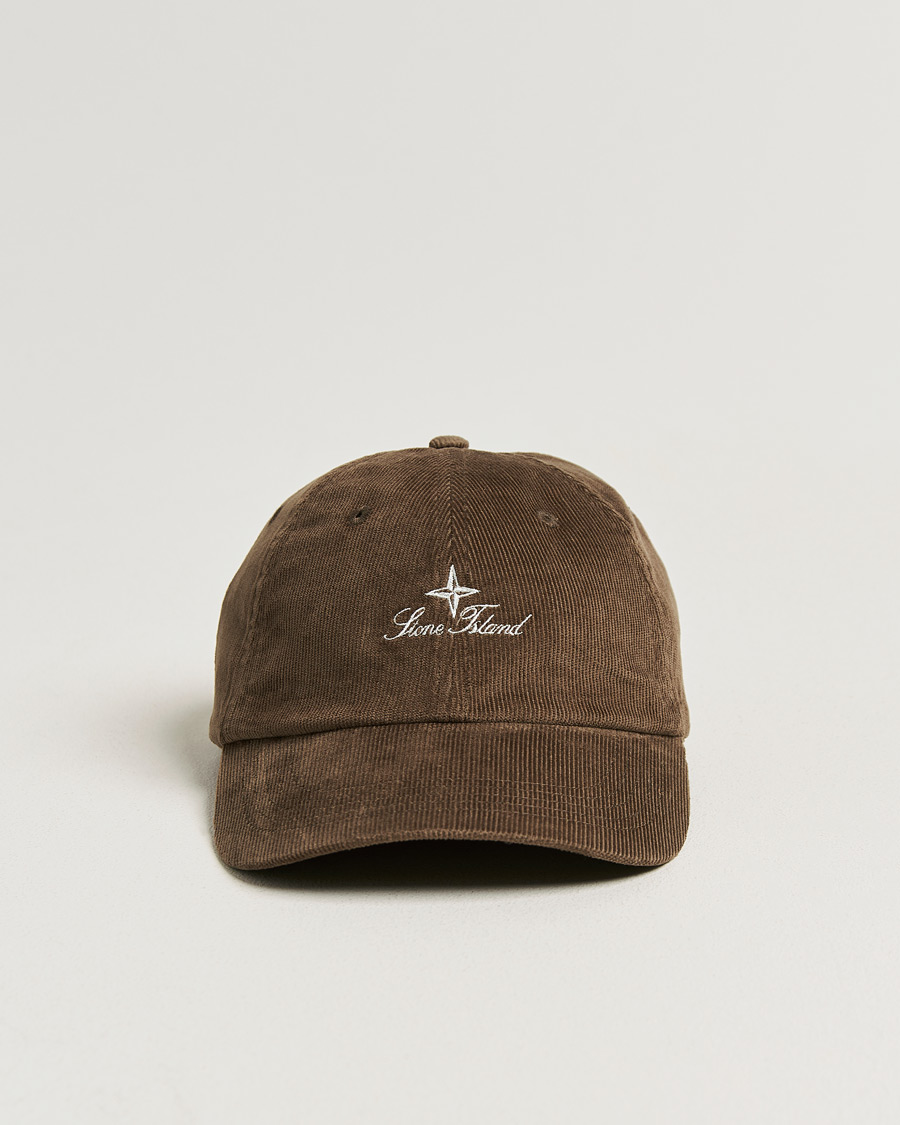 Herre | Hatter og capser | Stone Island | Micro Cord Cotton Cap Umber