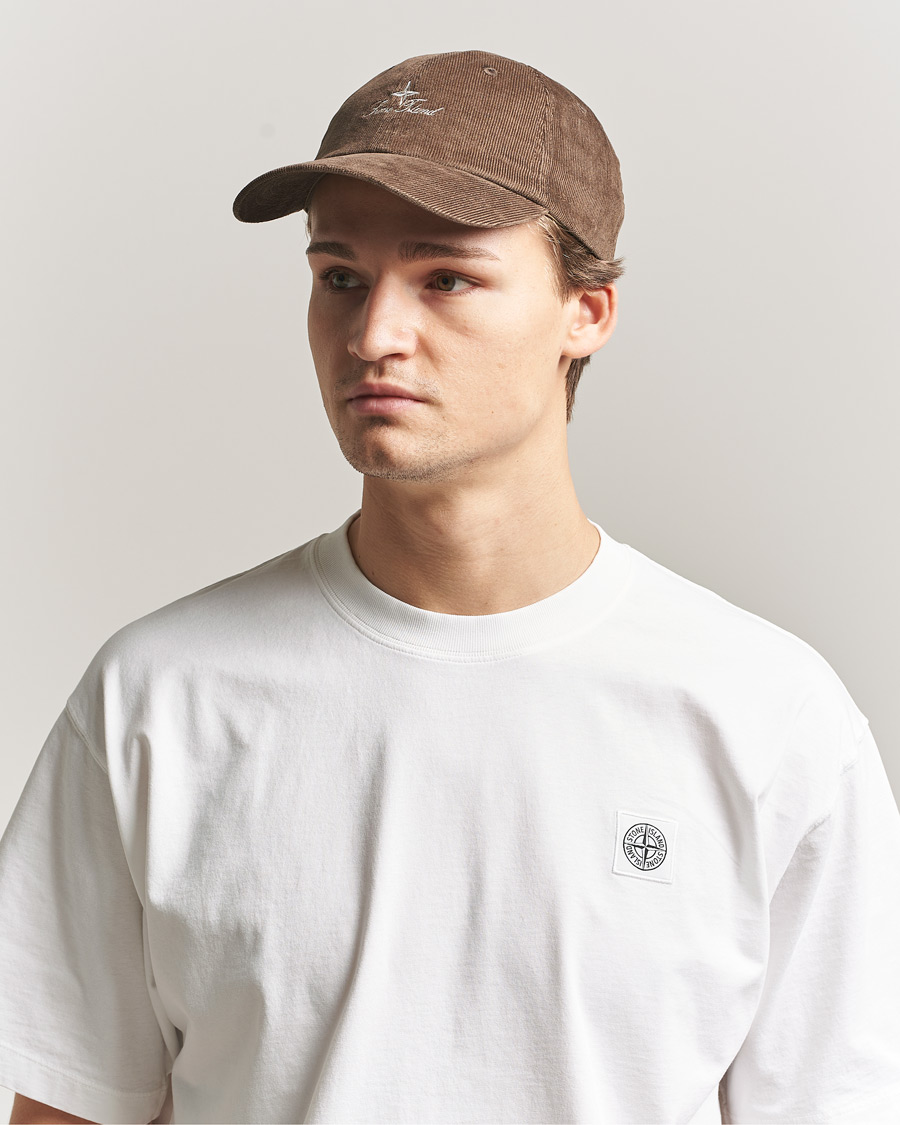 Herre | Hatter og capser | Stone Island | Micro Cord Cotton Cap Umber