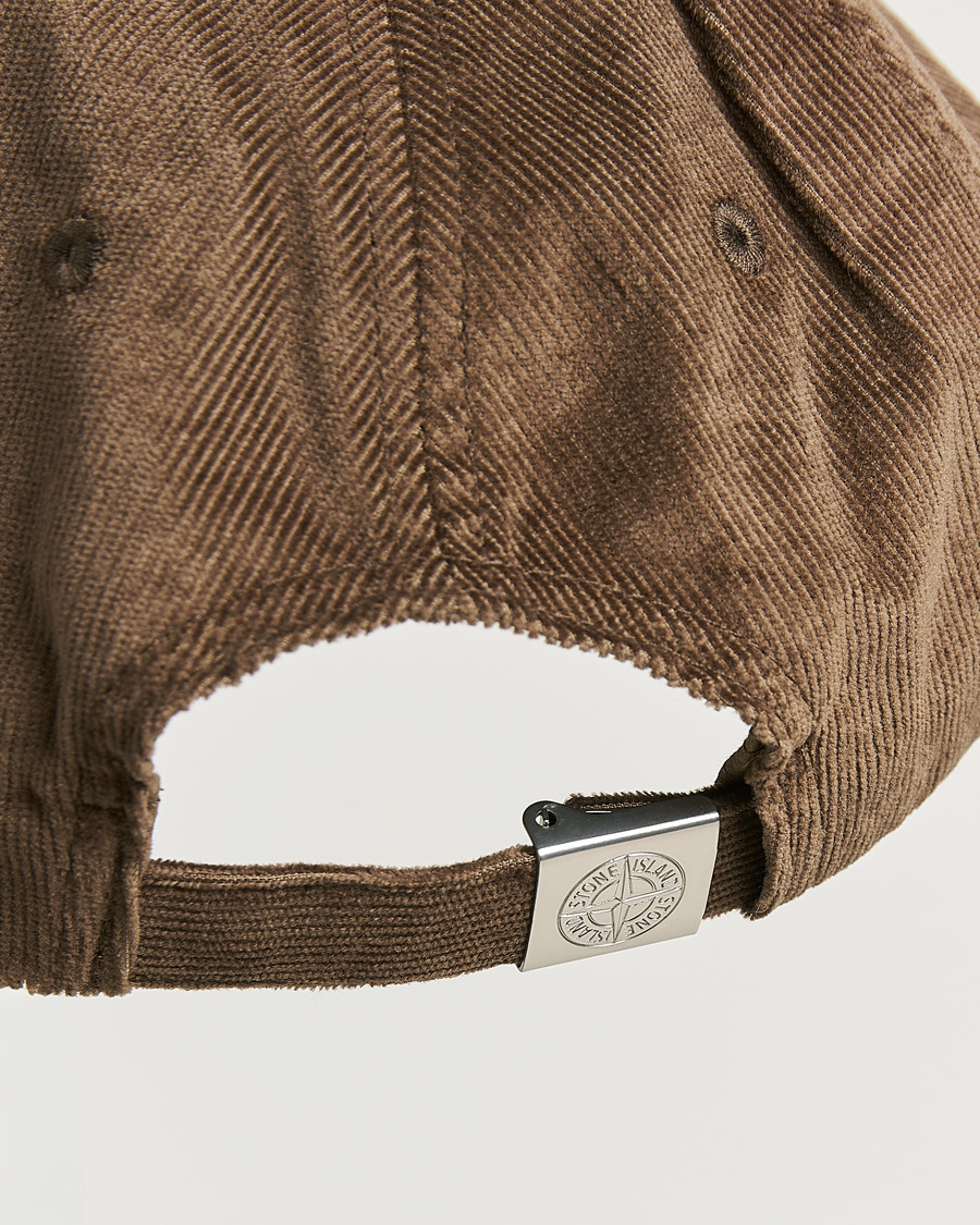 Herre | Hatter og capser | Stone Island | Micro Cord Cotton Cap Umber