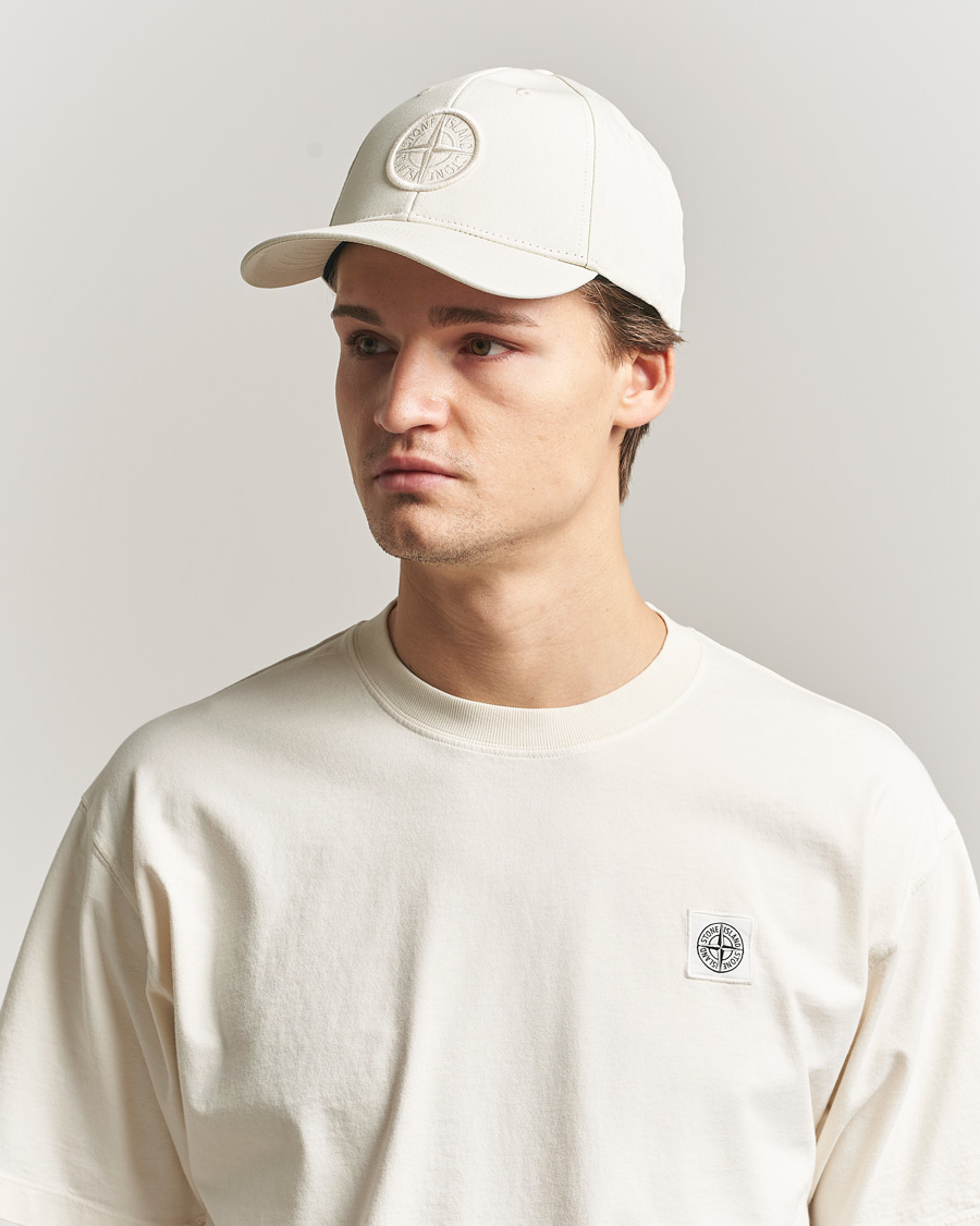 Herre | Hatter og capser | Stone Island | Classic Cotton Logo Cap Ivory