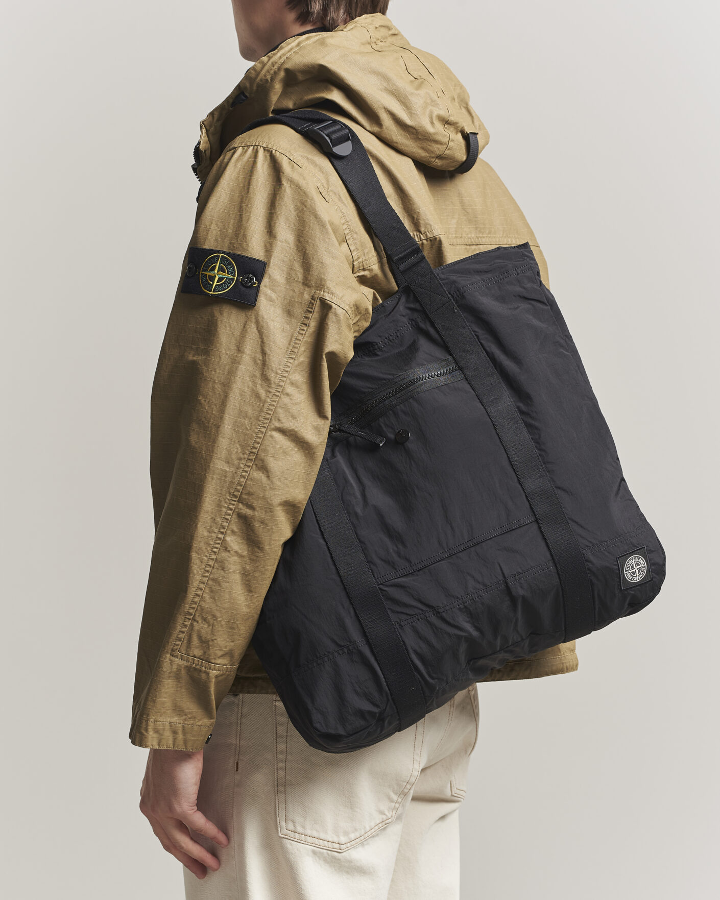 Herre | Vesker | Stone Island | Nylon Tote Bag Black