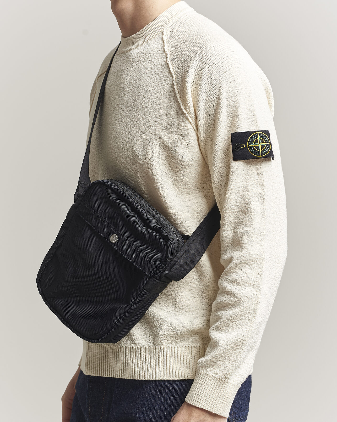 Herre | Vesker | Stone Island | Nylon Panama Cross Body Pouch Navy
