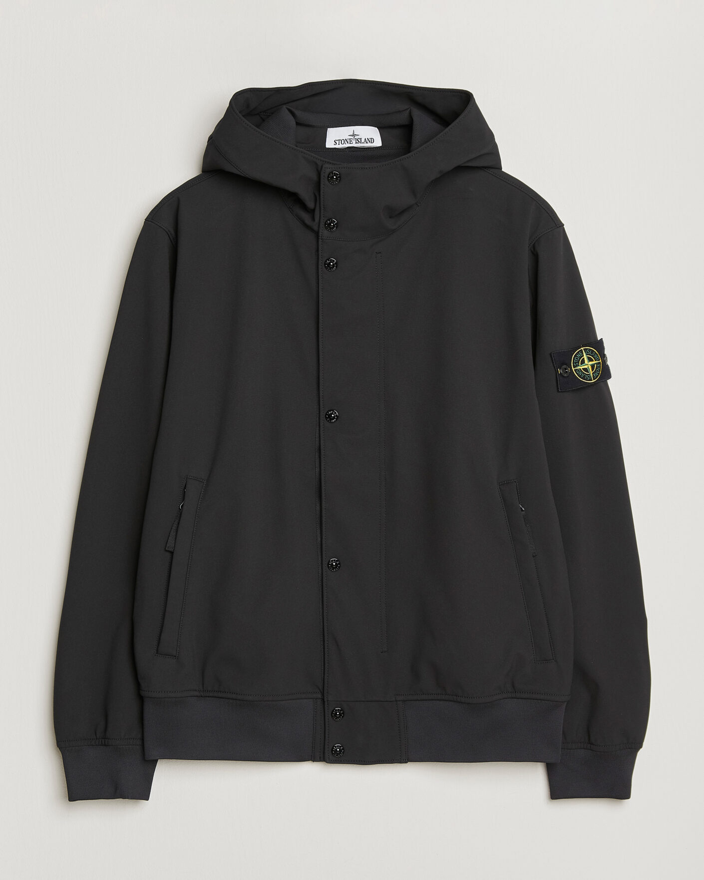 Herre | Jakker | Stone Island | Soft Shell Hooded Jacket Black