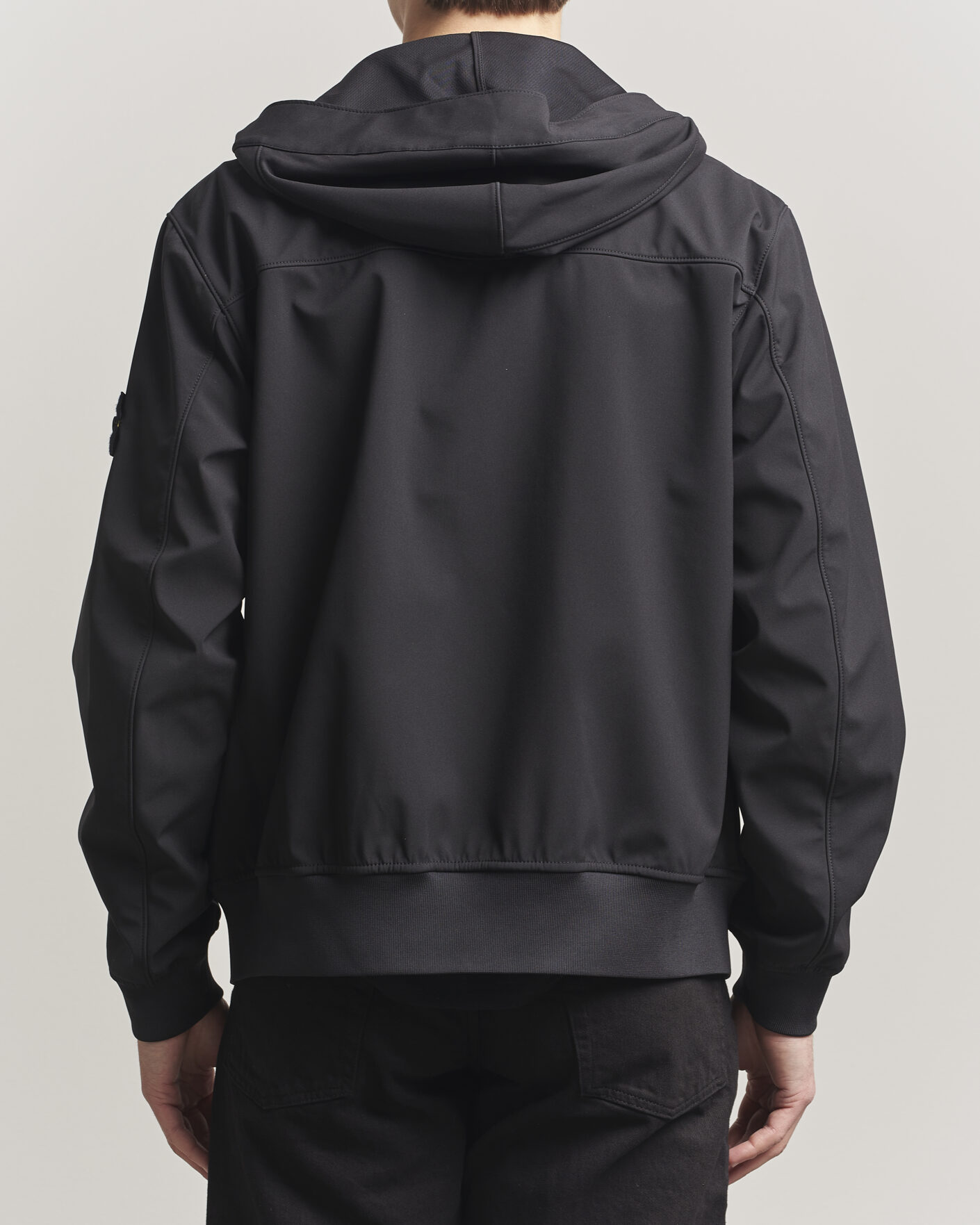 Herre | Jakker | Stone Island | Soft Shell Hooded Jacket Black
