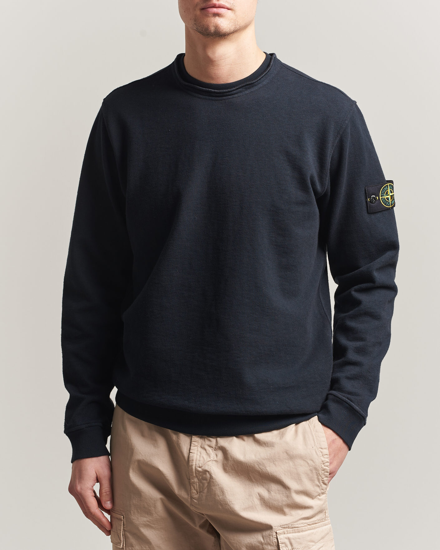 Herre | Gensere | Stone Island | Old Dyed Cotton Sweatshirt Navy