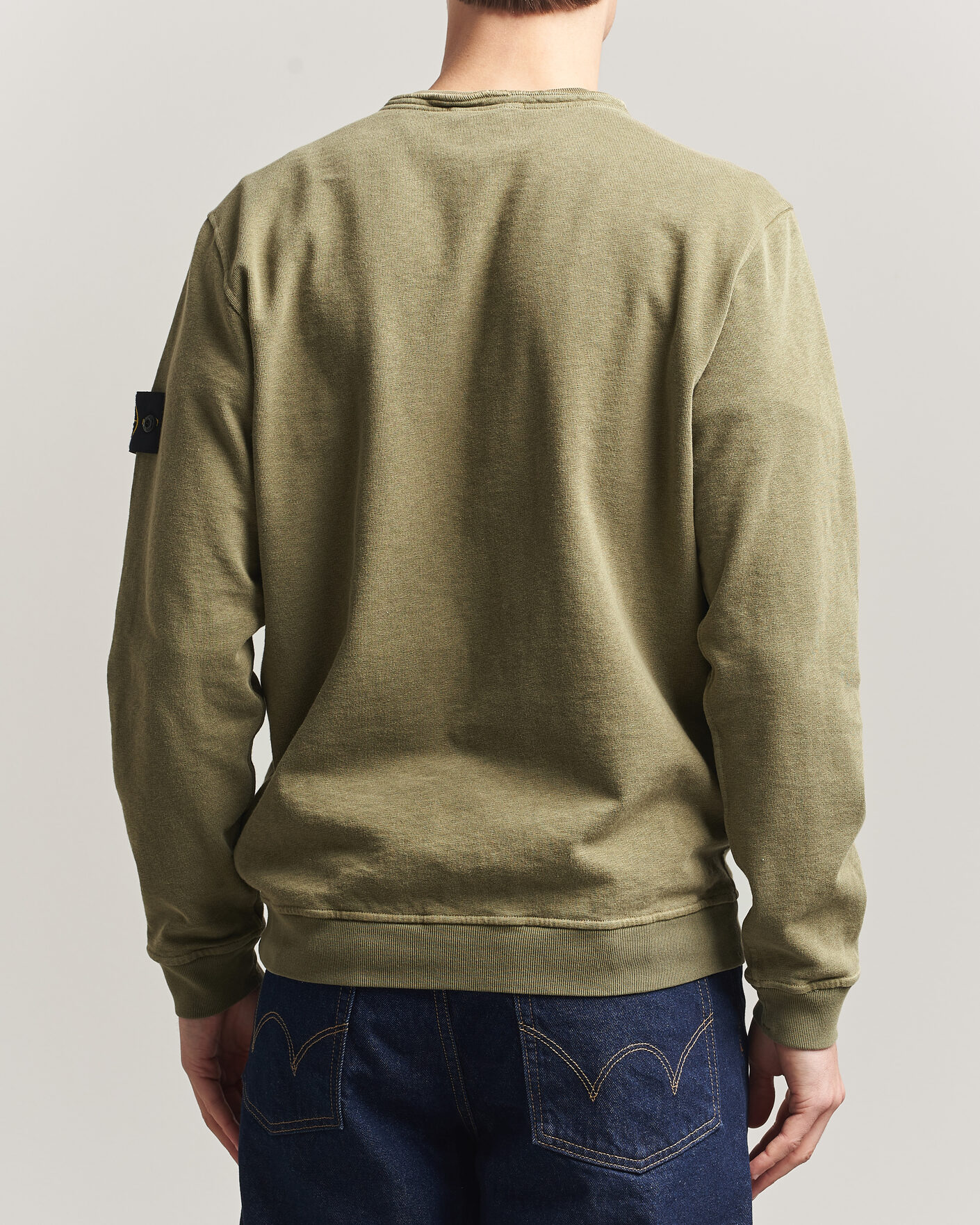 Herre | Gensere | Stone Island | Old Dyed Cotton Sweatshirt Military Green