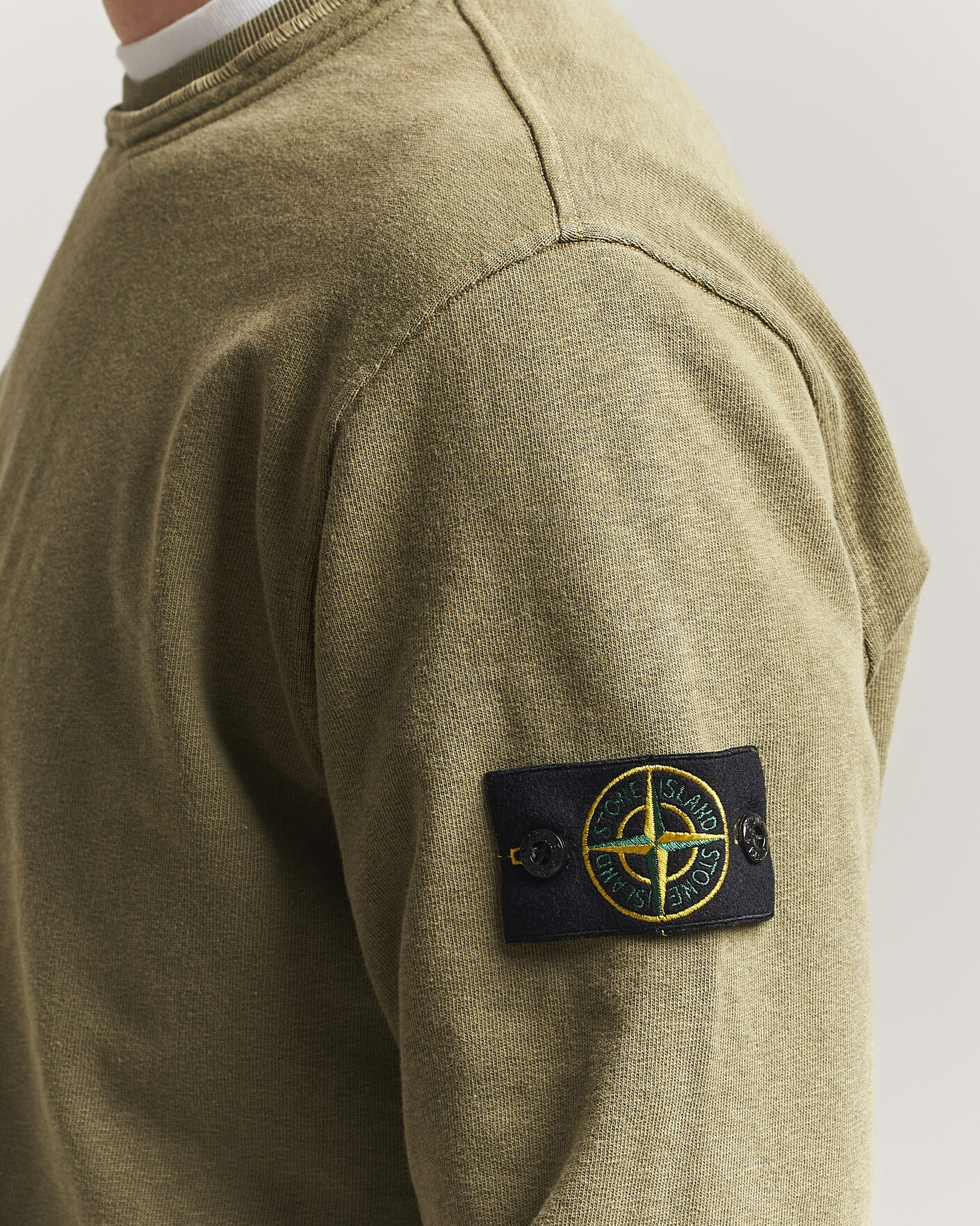 Herre | Gensere | Stone Island | Old Dyed Cotton Sweatshirt Military Green