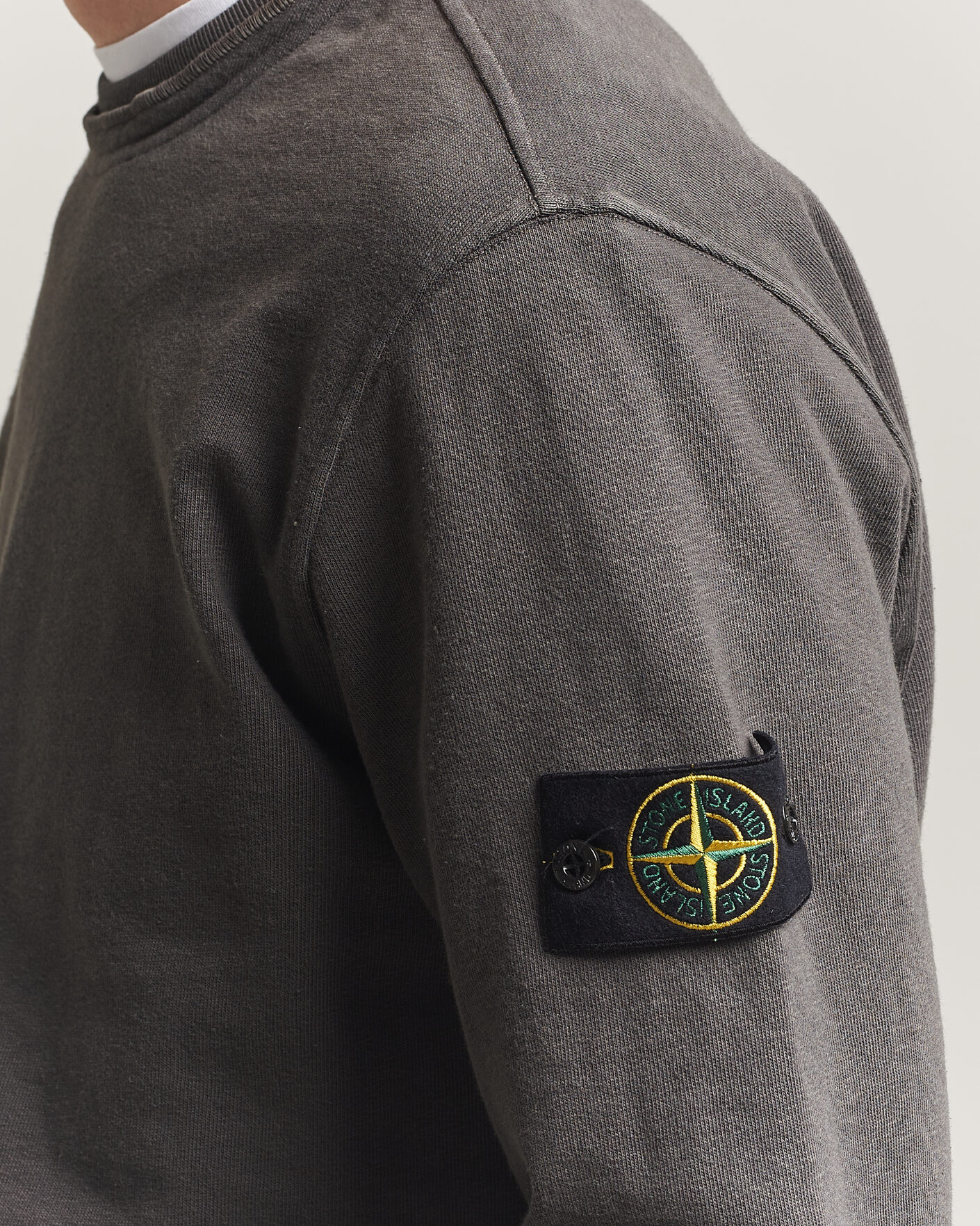 Herre | Gensere | Stone Island | Old Dyed Cotton Sweatshirt Charcoal