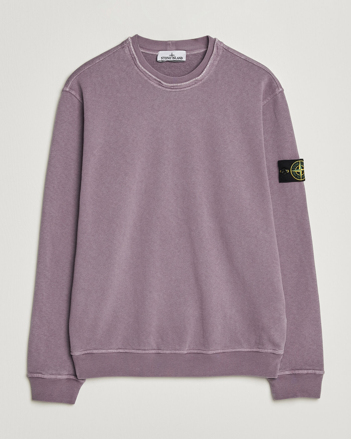 Herre | Gensere | Stone Island | Old Dyed Cotton Sweatshirt Purple Grey
