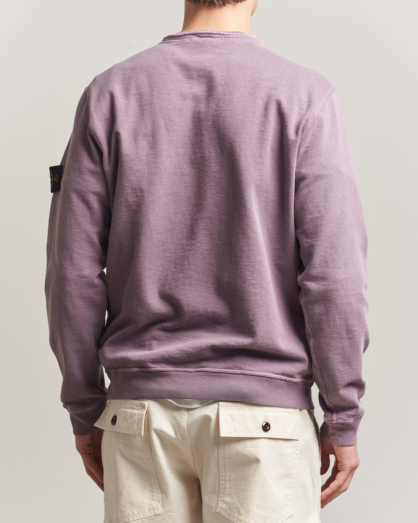 Herre | Gensere | Stone Island | Old Dyed Cotton Sweatshirt Purple Grey