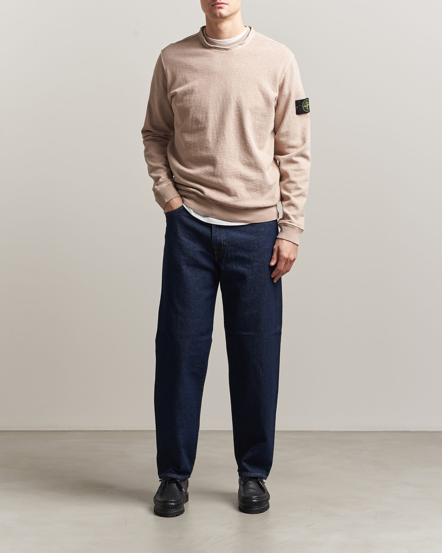Herre | Gensere | Stone Island | Old Dyed Cotton Sweatshirt Desert