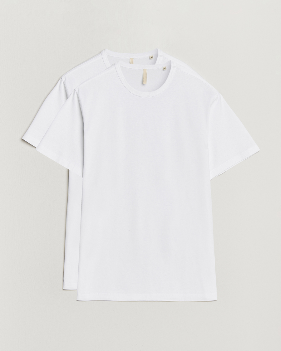 Herre | T-Shirts | Sunflower | 2 Pack Tee White