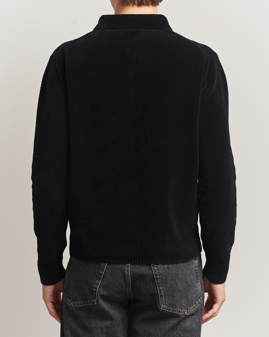 Herre | Pikéer | Sunflower | Chenile Long Sleeve Polo Black