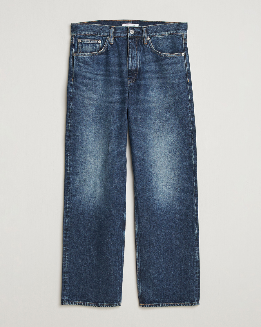 Herre | Jeans | Sunflower | Loose Jeans Dark Blue Worn