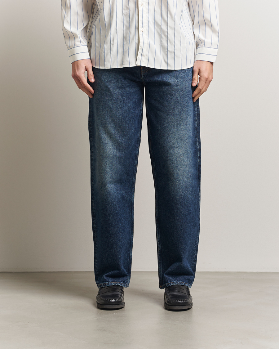 Herre | Jeans | Sunflower | Loose Jeans Dark Blue Worn