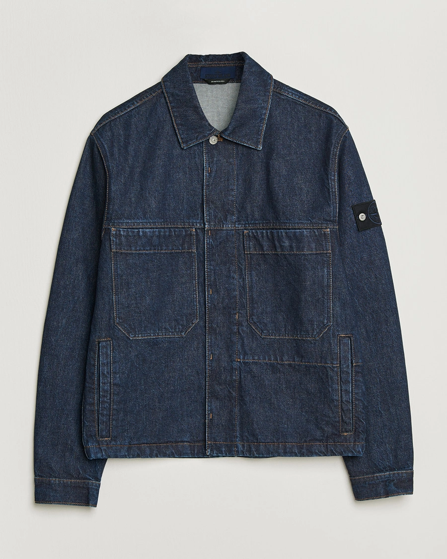 Herre | Jakker | Stone Island | Denim Jacket Blue Rinse