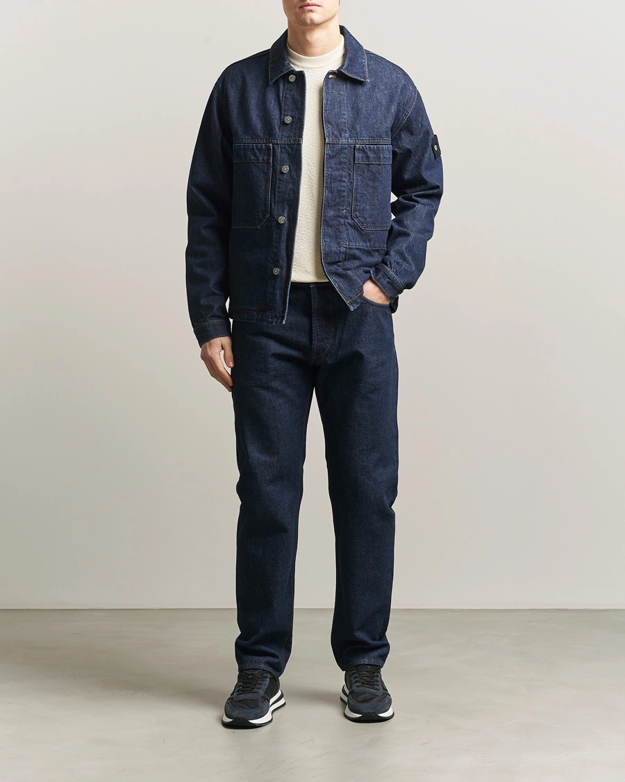 Herre | Jakker | Stone Island | Denim Jacket Blue Rinse
