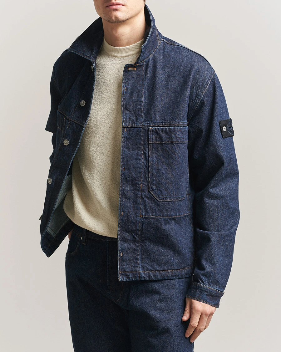 Herre | Jakker | Stone Island | Denim Jacket Blue Rinse