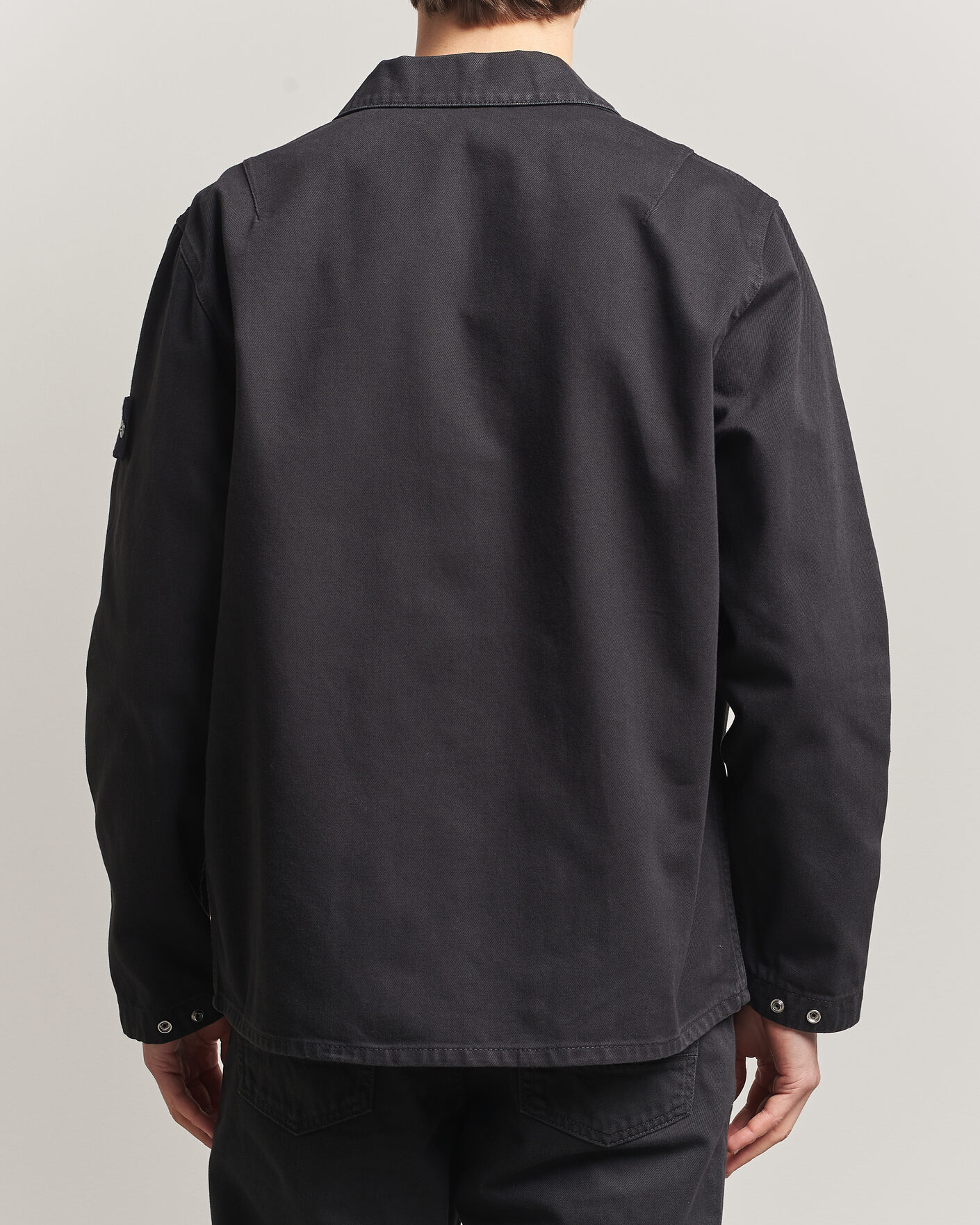 Herre | Jakker | Stone Island | Denim Zip Overshirt Black