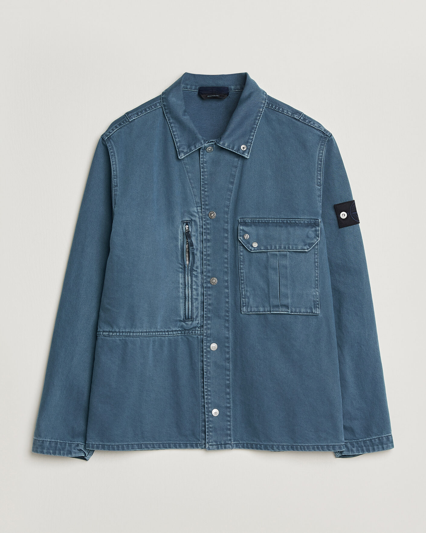 Herre | Skjorter | Stone Island | Denim Overshirt Indigo