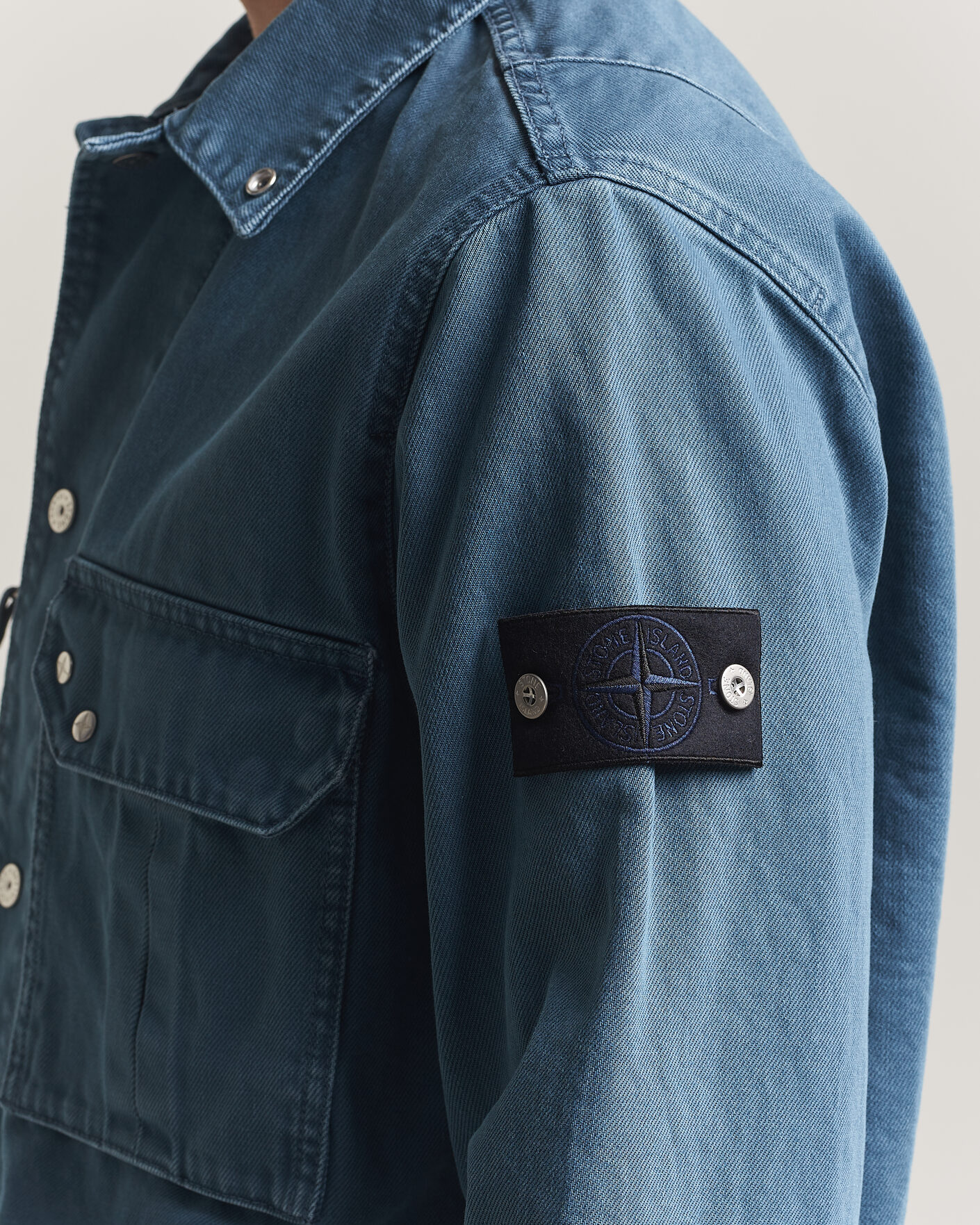 Herre | Skjorter | Stone Island | Denim Overshirt Indigo