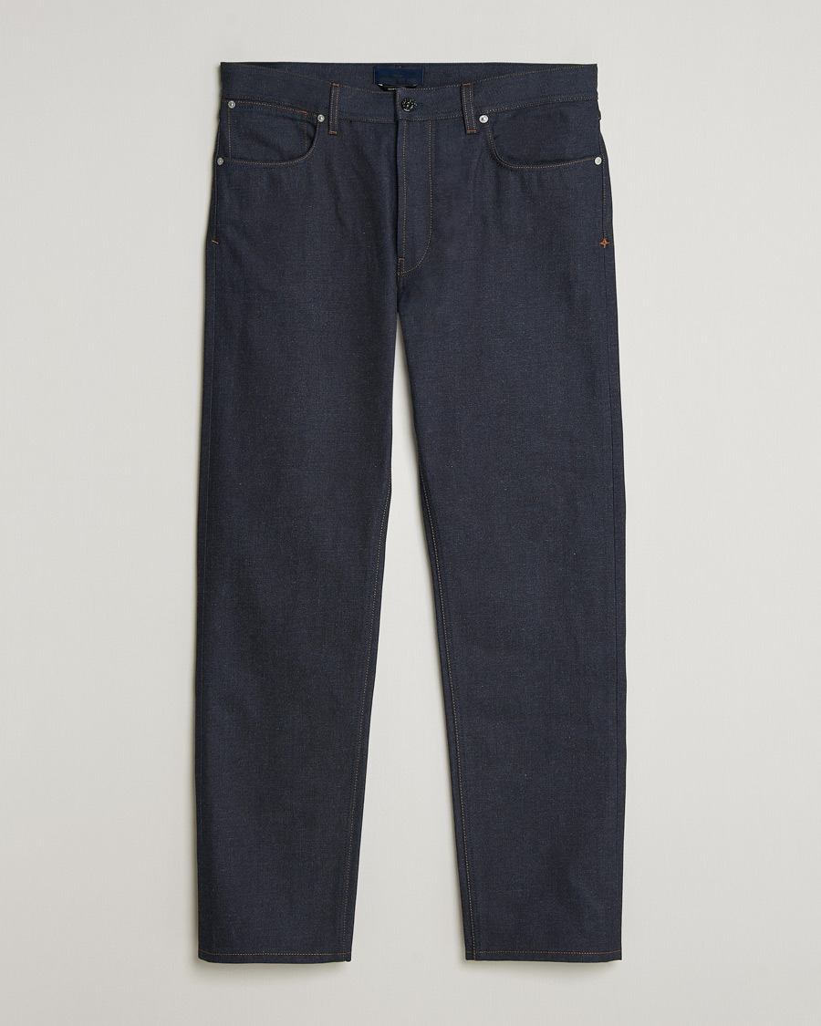 Herre | Jeans | Stone Island | Straight Fit Raw Denim Jeans Blue