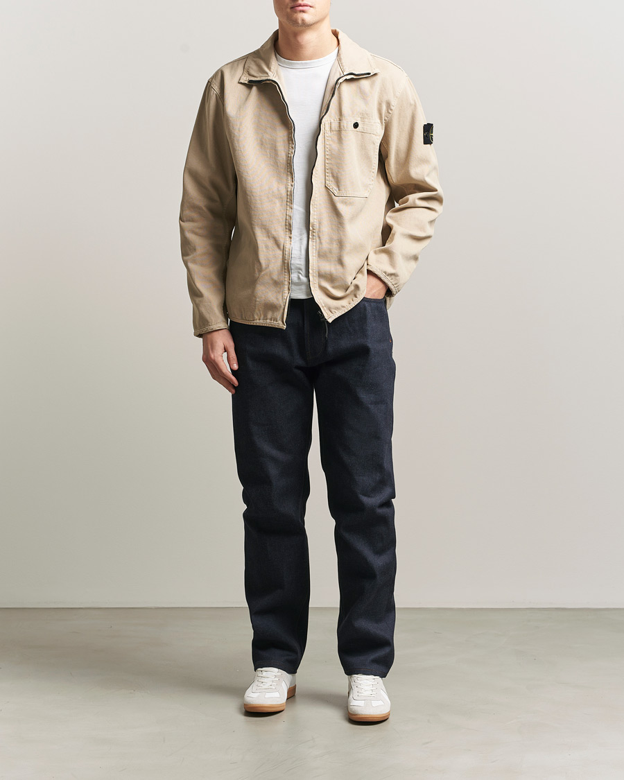 Herre | Jeans | Stone Island | Straight Fit Raw Denim Jeans Blue