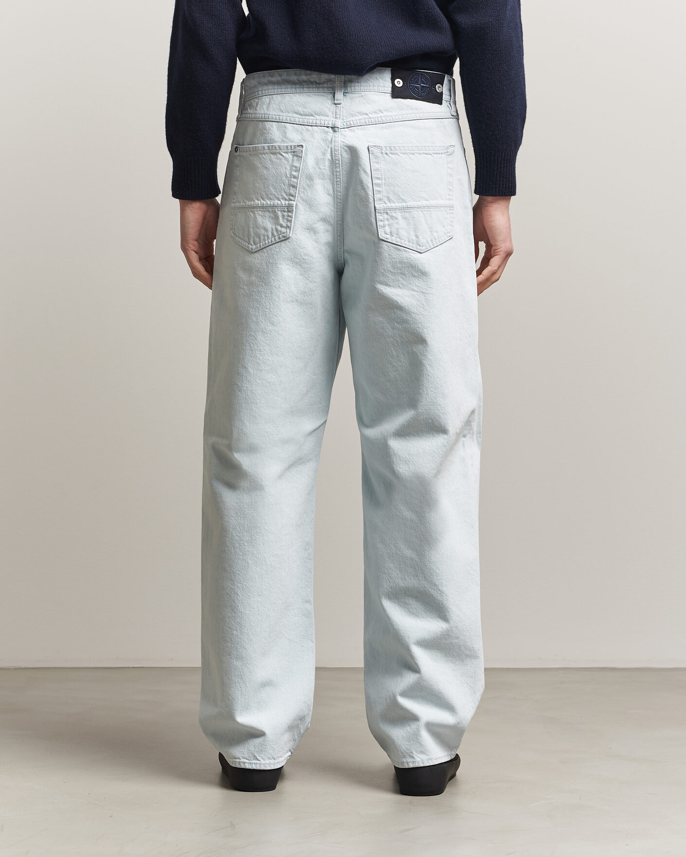 Herre | Jeans | Stone Island | Loose Fit Denim Jeans Blue Extra Bleach