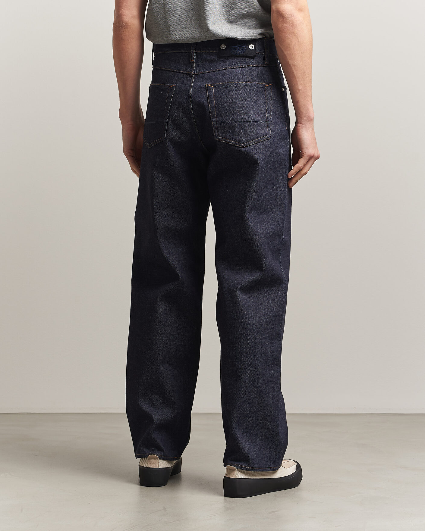 Herre | Skjorter | Stone Island | Loose Fit Denim Jeans Blue Raw